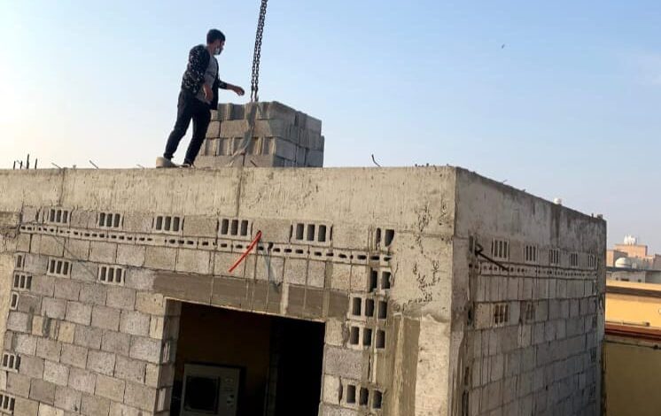 السلامة في مواقع البناء